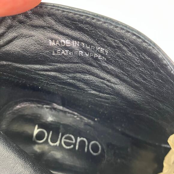 Bueno Sofie Black Leather Heeled Ankle Booties Dress Booties Careerwear Sz 37 - Picture 15 of 16